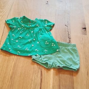💗 5/$15 Carter's Green Outfit